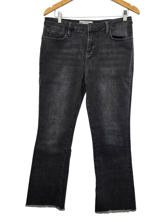 Free People Denim - Free People We The Free Gray High Rise Straight Leg Raw Hem Jeans Grunge 31